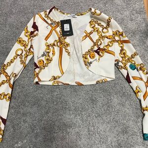 Fashion Nova brand new crop blazer